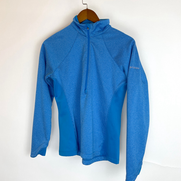 Columbia Womens Optic Got It Stripe Running 1/2 Zip Stretch Pullover Sweater Med - Picture 2 of 7
